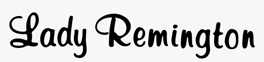 Lady Remington Logo Png Transparent - Calligraphy, Png Download