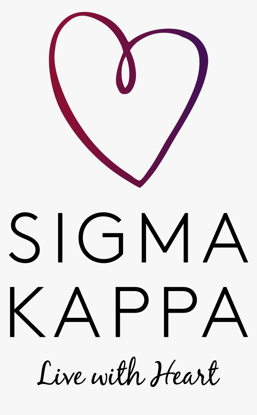 Indianapolis Sigma Kappas - Sigma Kappa Live With Heart, HD Png Download