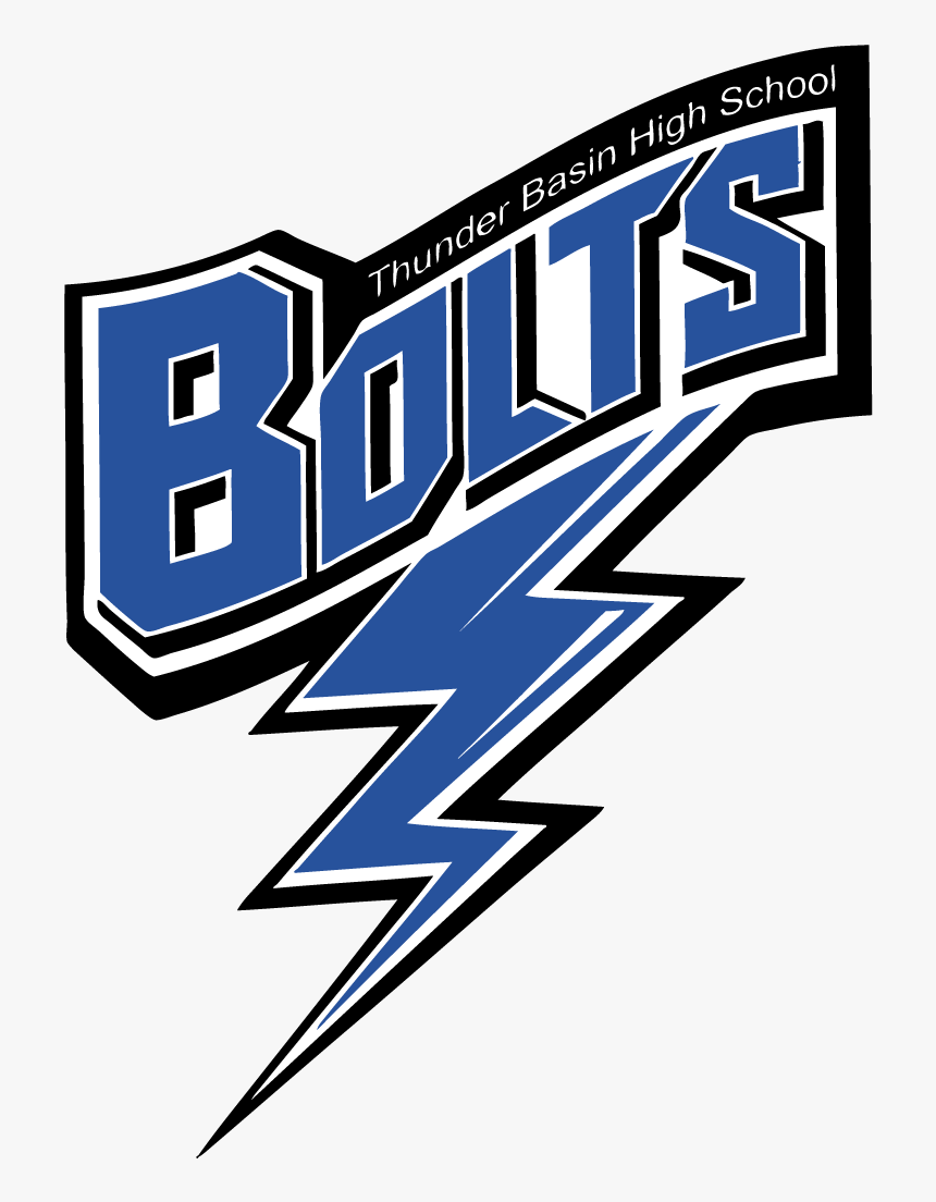 Thunder Basin High School Logo - Thunder Basin High School Bolts, HD Png Download