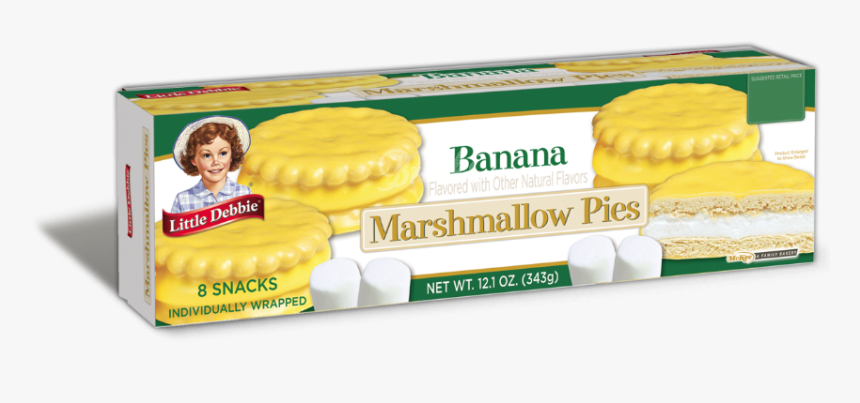 Little Debbie Banana Marshmallow Pies 
 Title Little - Little Debbie Banana Marshmallow Pies, HD Png Download