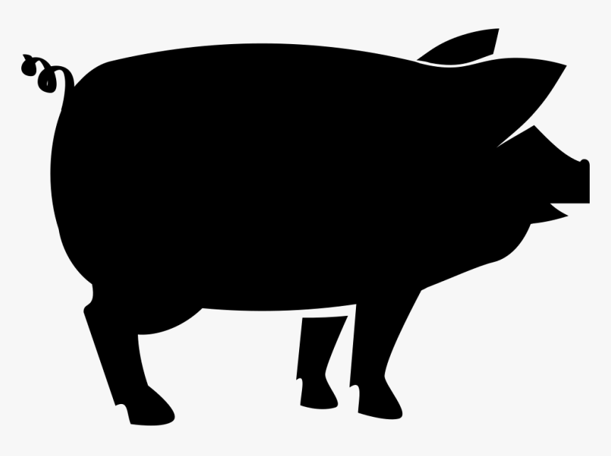Clip Art Daddy Pig Mummy Pig Large White Pig Portable - Mummy Pig Silhouette, HD Png Download