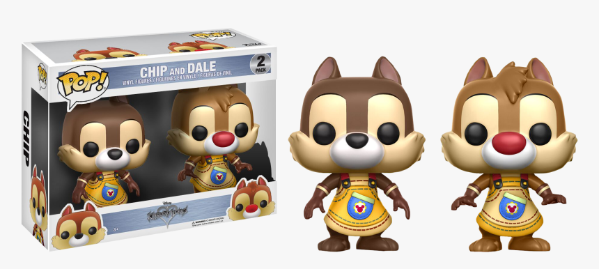 Chip & Dale Pop Vinyl Figure 2-pack - Pop Figure Kingdom Hearts, HD Png Download