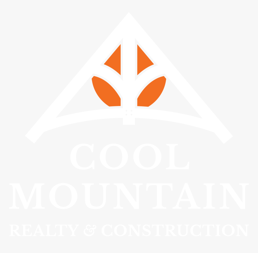Cool Mountain White Logo Stacked - Triangle, HD Png Download