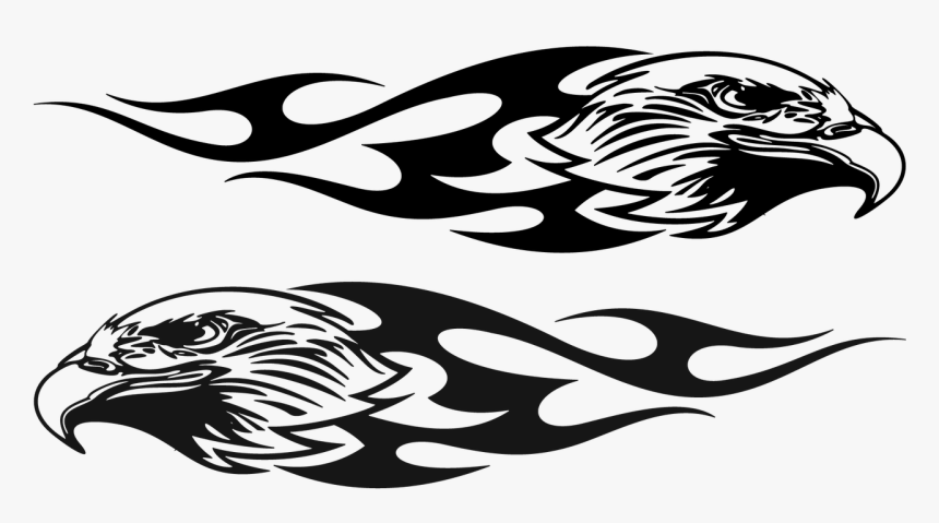 Eagle Tribal Flames - Tribal Eagle Flames Png, Transparent Png