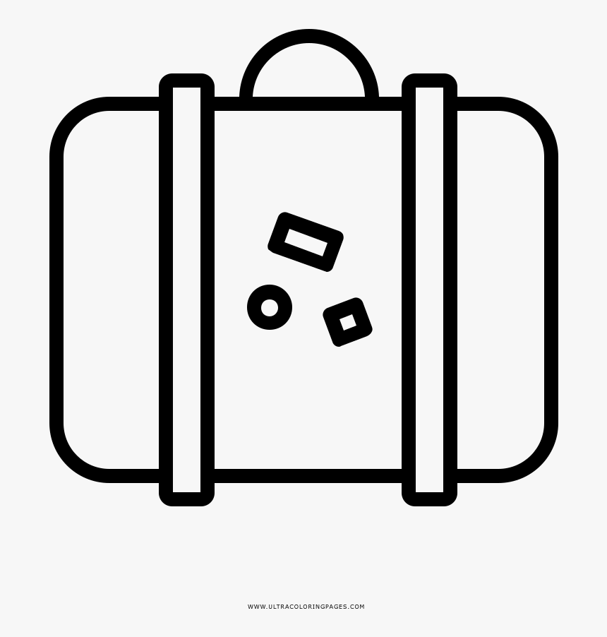 Para Colorir Ultra Coloring - Maletas De Viaje Para Dibujar, HD Png Download