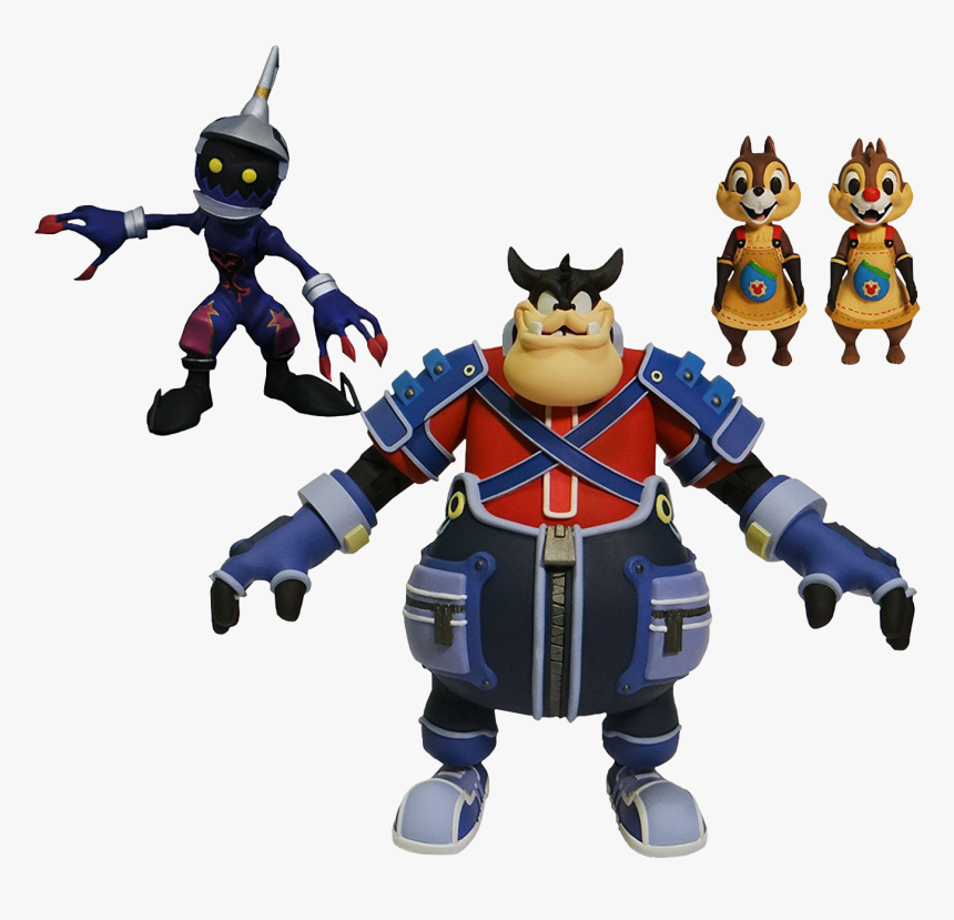 Pete, Soldier, Chip & Dale 7” Action Figure 4-pack - Diamond Select Figures Kingdom Hearts, HD Png Download
