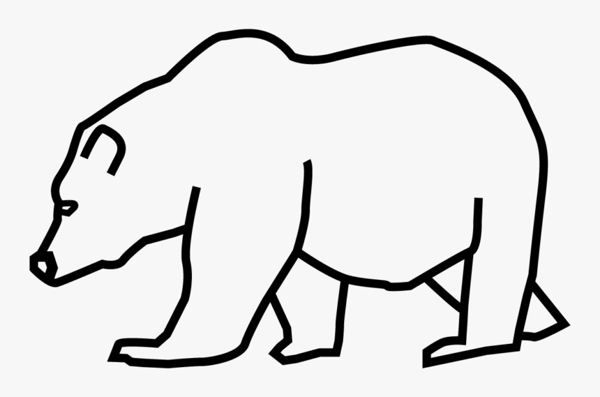 Transparent Bear Icon Png - Line Art, Png Download