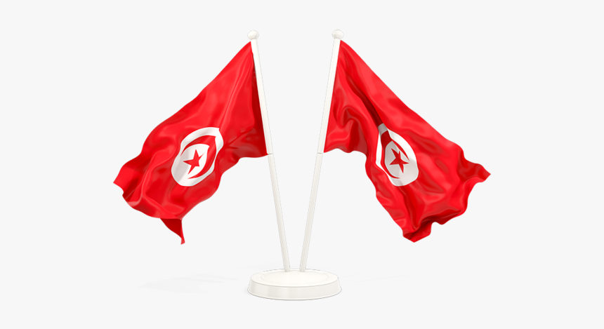Two Waving Flags - Flag Of Cambodia Png, Transparent Png