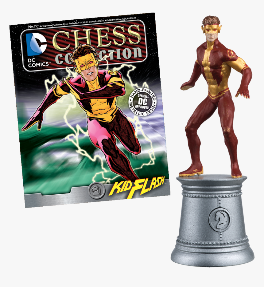 Dc Chess Figure Kid Flash In Box & Magazine - Eaglemoss, HD Png Download