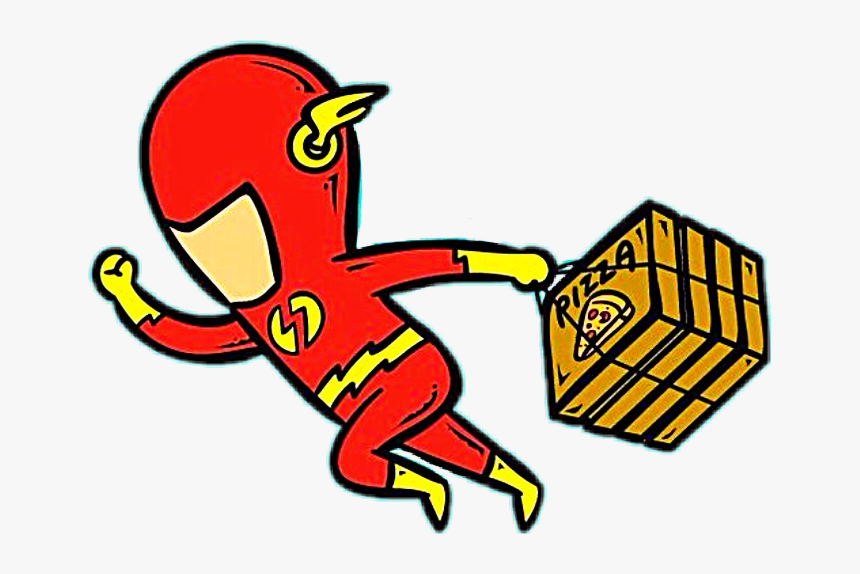 #theflash #barryallen #superhero #flash #pizza #lol - Flash Pizza, HD Png Download