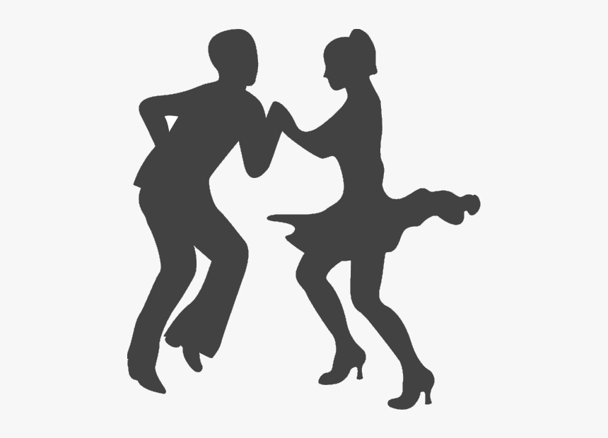 Ballroom Dance Silhouette Partner Dance - Salsa Dancing Silhouette Png, Transparent Png