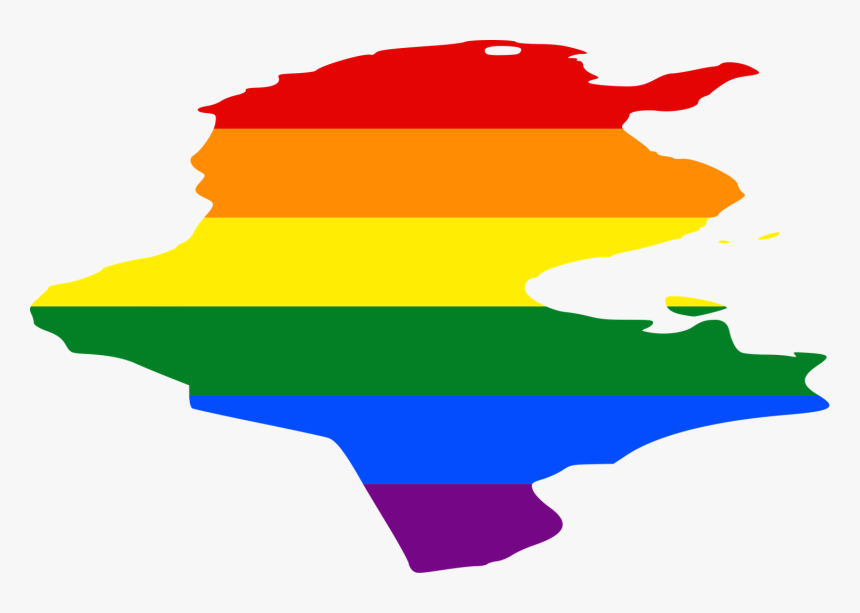 Flag Map Of Tunisia, HD Png Download