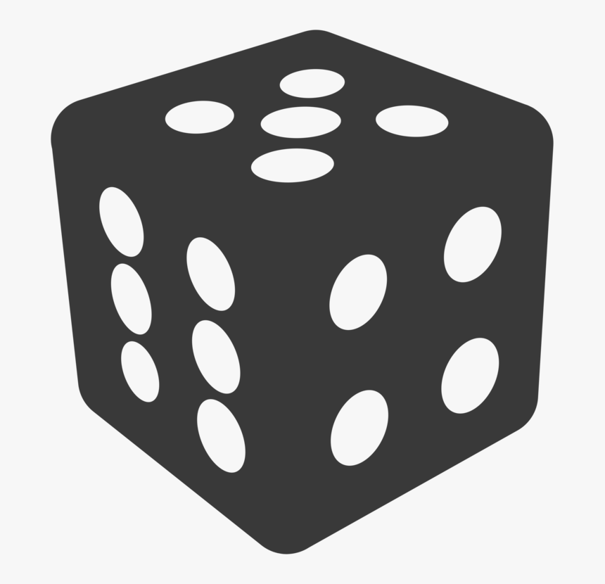 Dice Icon Png - Dice Black Png, Transparent Png