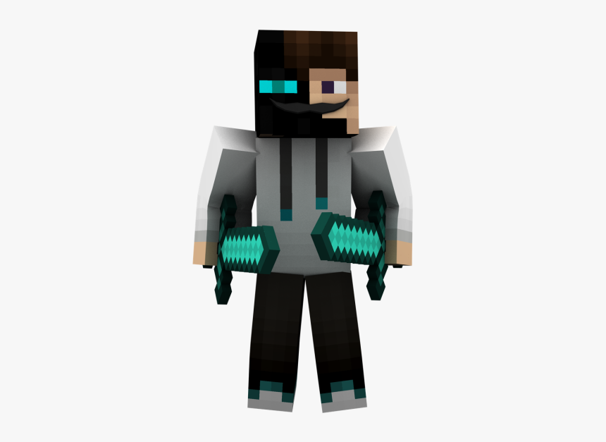 Minecraft Guy With Sword, HD Png Download