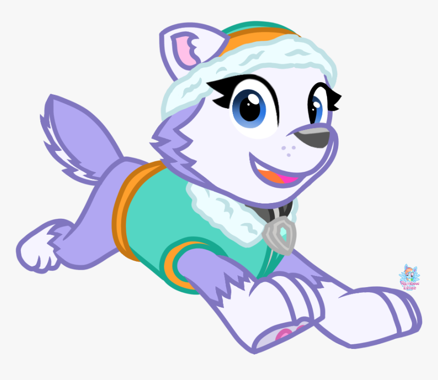 Paw Patrol Everest - Paw Patrol Rainboweevee Everest, HD Png Download
