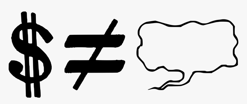 Line Art,silhouette,human Behavior - Transparent Not Equal Sign, HD Png Download