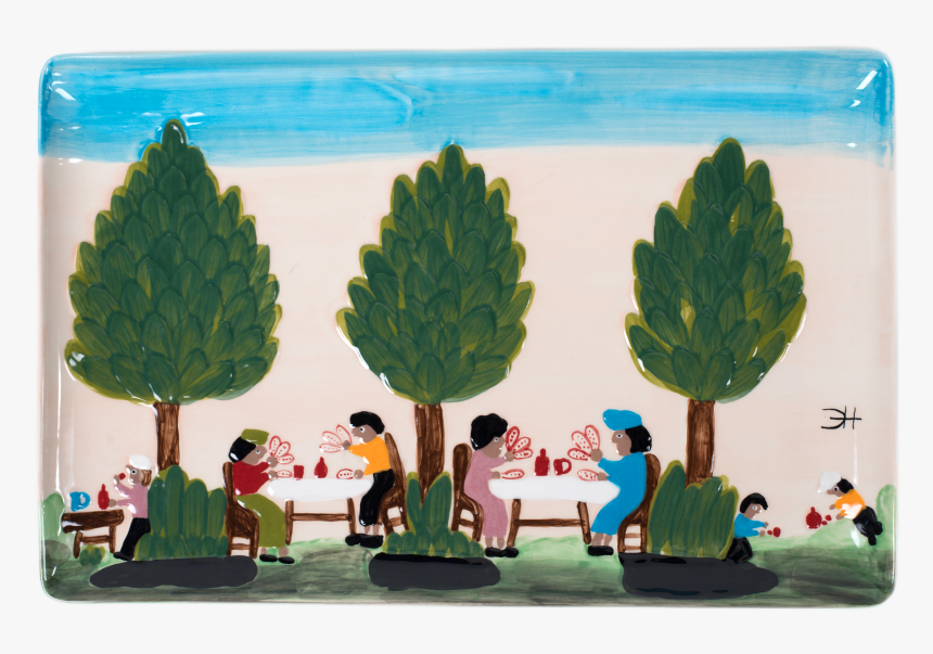 Clementine Hunter Playing Cards Platter - Figurine, HD Png Download