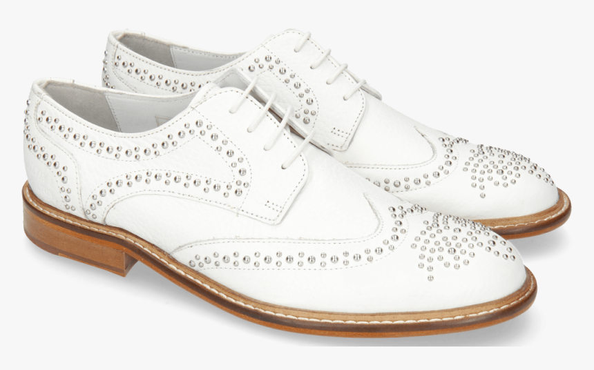 Derby Shoes Sandy 1 Milled White Rivets - Walking Shoe, HD Png Download