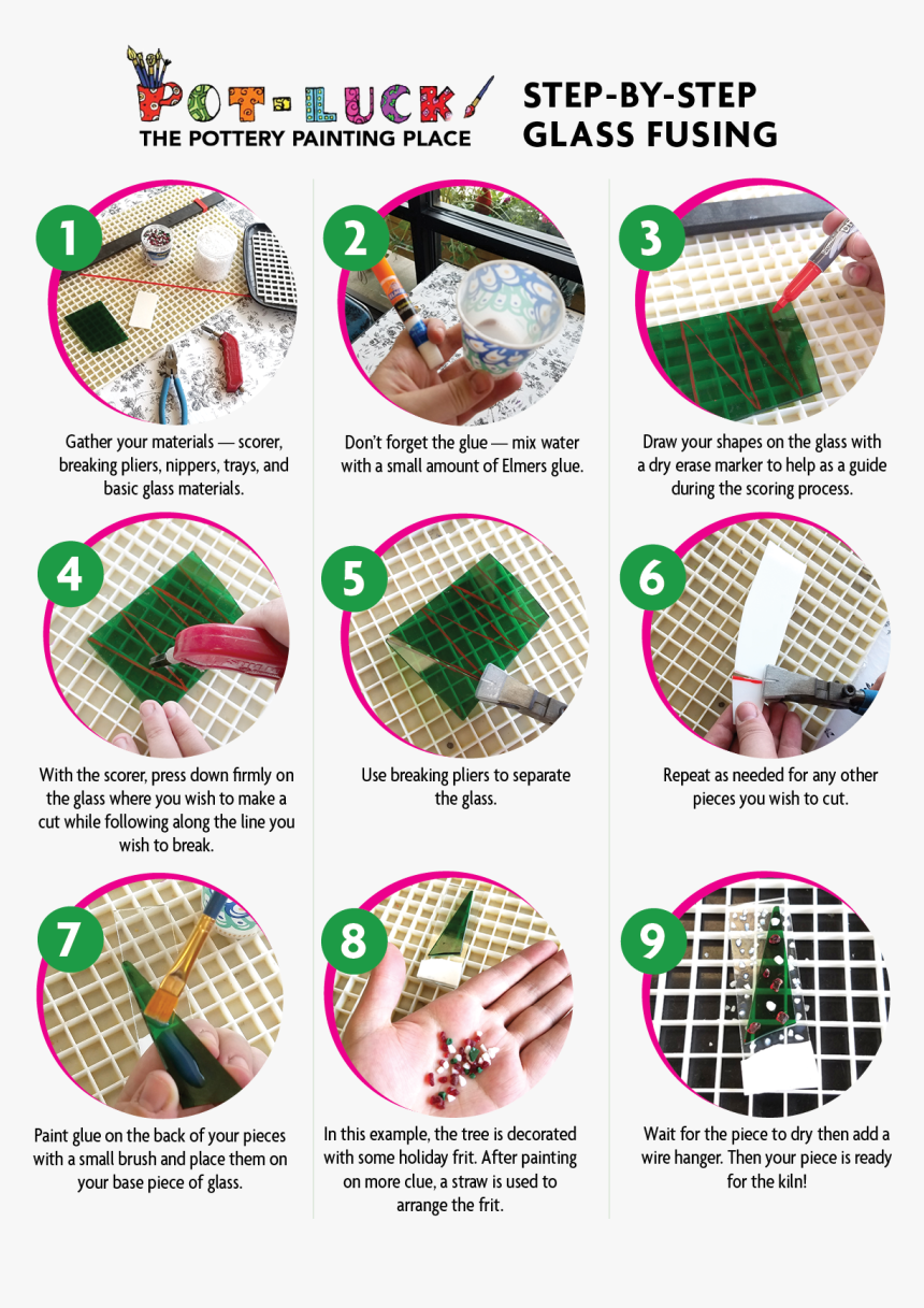 Step By Step Glass Fusing, HD Png Download