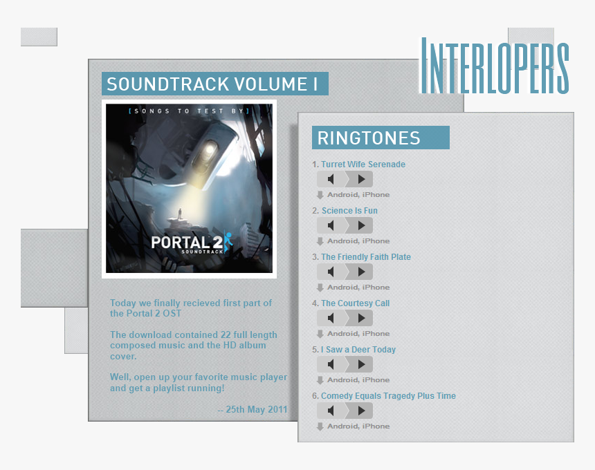 Portal 2 Soundtrack Cover, HD Png Download