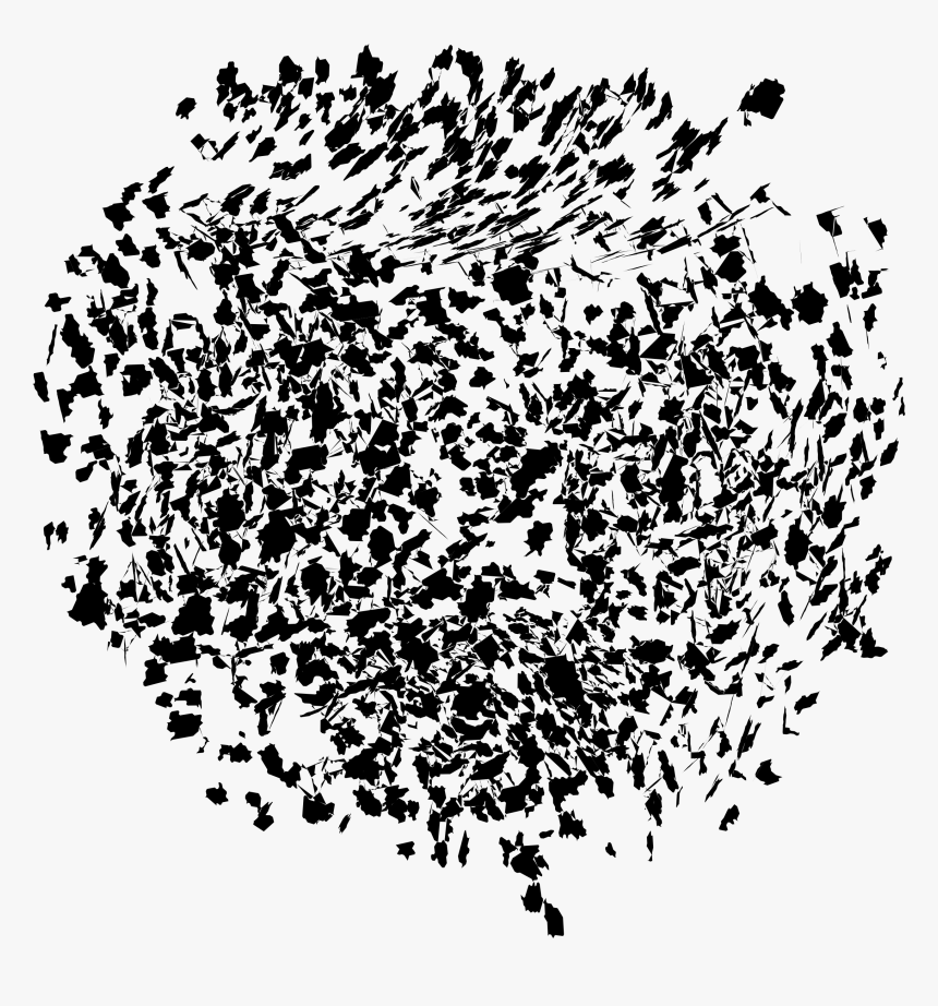 Explosion Shrapnel 2000 Pieces Silhouette Clip Arts - Neural Networks Art Png, Transparent Png