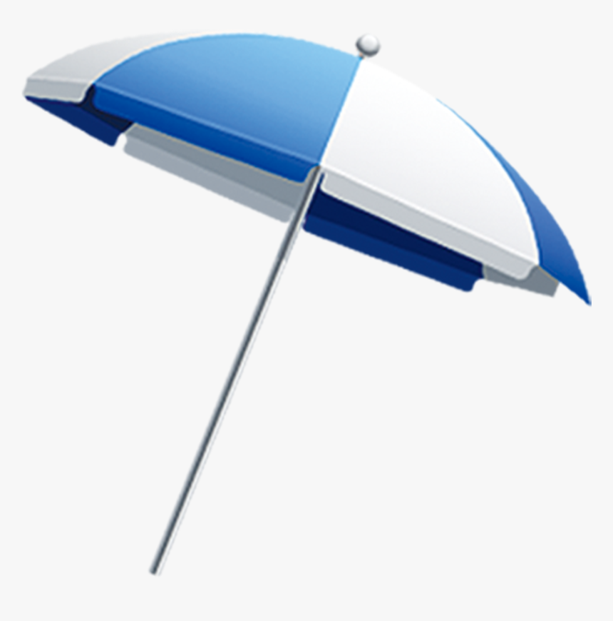 Beach Umbrella Blue White Png, Transparent Png