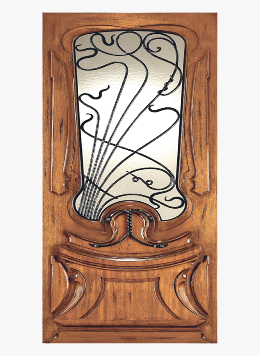 Art Nouveau Entry Door, HD Png Download