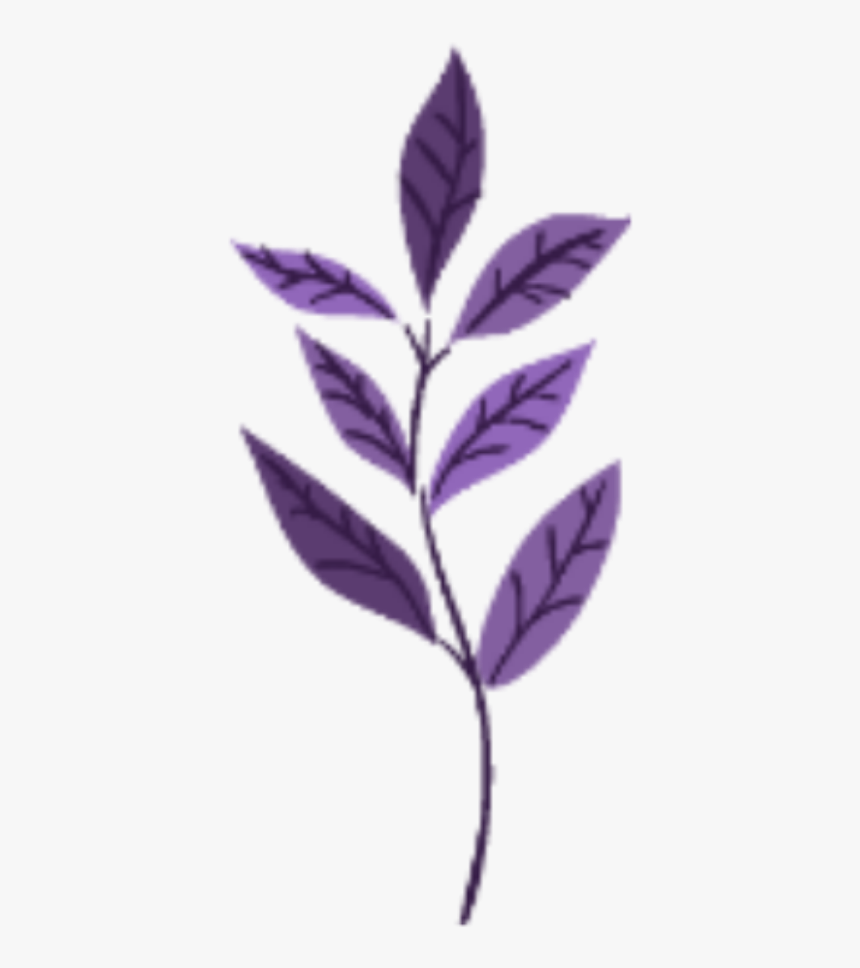 #ftestickers #watercolor #leaves #purple - Watercolor Leaves Purple Png, Transparent Png