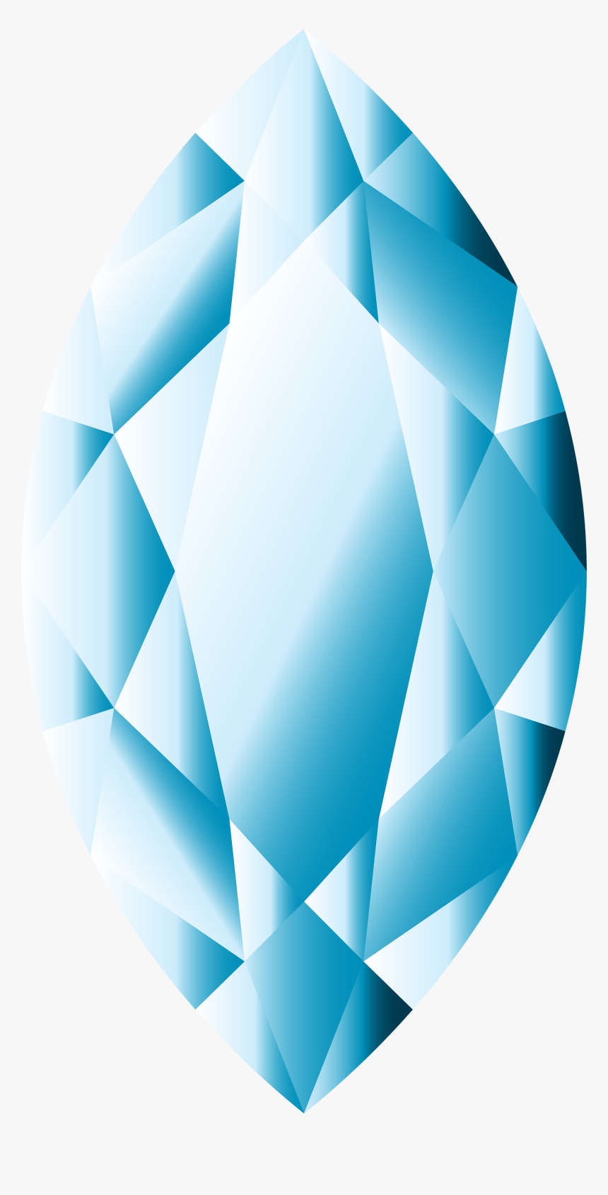 Aquamarine Png Clipart Image - Triangle, Transparent Png