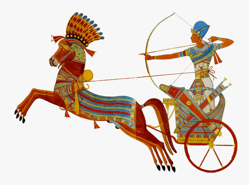 Ramesses Ii On Chariot - Ramses Ii In Battle, HD Png Download