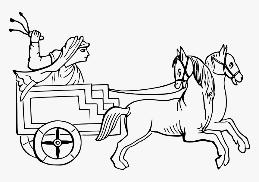 Chariot - Outline Images Of Chariot, HD Png Download