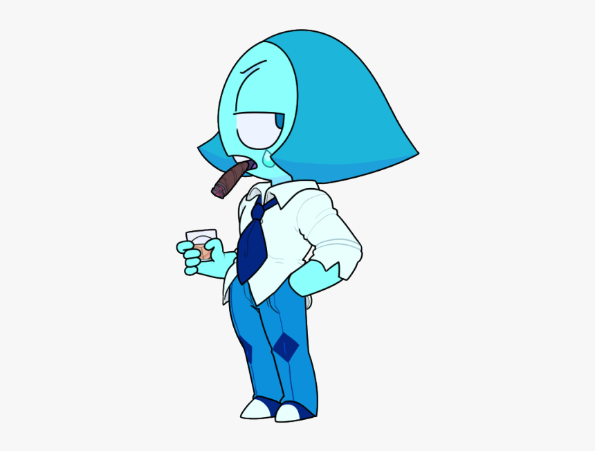 Clothing Vertebrate Fictional Character Clip Art - Fanart Aquamarine Steven Universe, HD Png Download