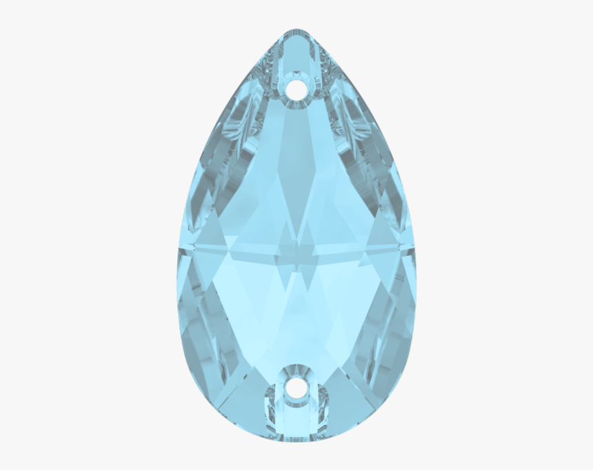 Swarovski 3230 Drop Sew-on Aquamarine 28x17mm - Swarovski 3230 Golden Shadow, HD Png Download