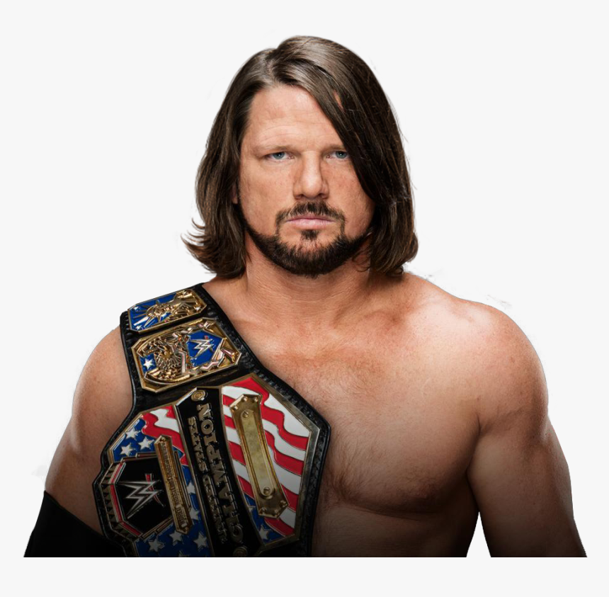 Styles Us Render Aj Styles Intercontinental Champion Hd Png Download Transparent Png Image Pngitem