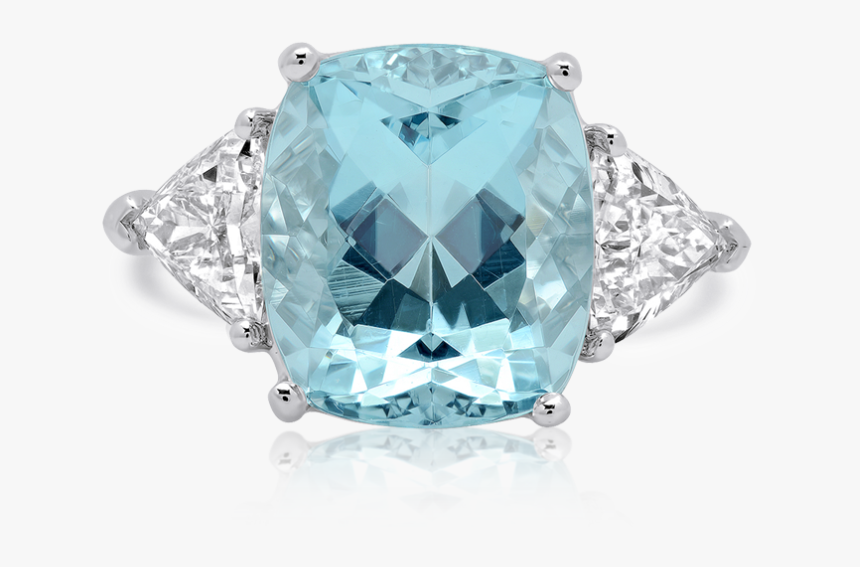3-stone Aquamarine Ring - Tiffany Paraiba Tourmaline Ring, HD Png Download