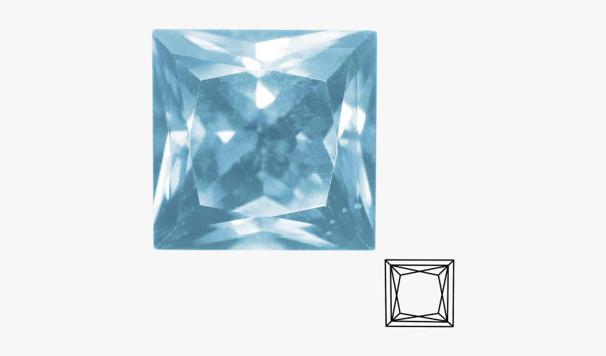 Aquamarine Ctverec - Diamond, HD Png Download