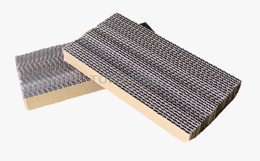 Corrugated Cardboard Rectangle Cat Scratch - Floor, HD Png Download