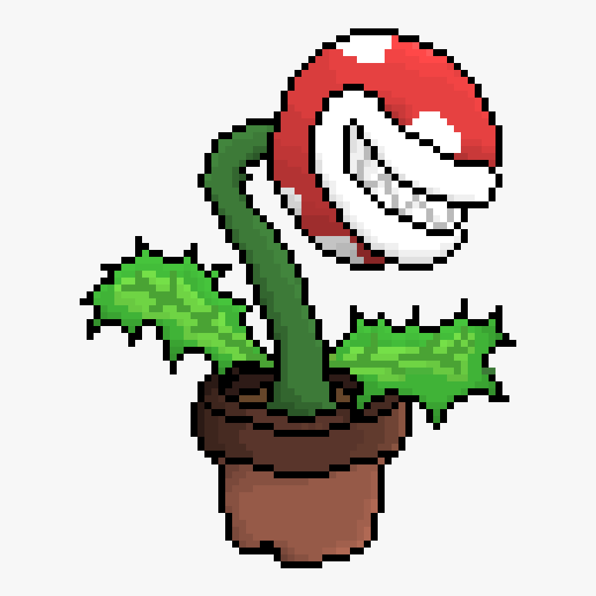 Piranha Plant Pixel Art, HD Png Download
