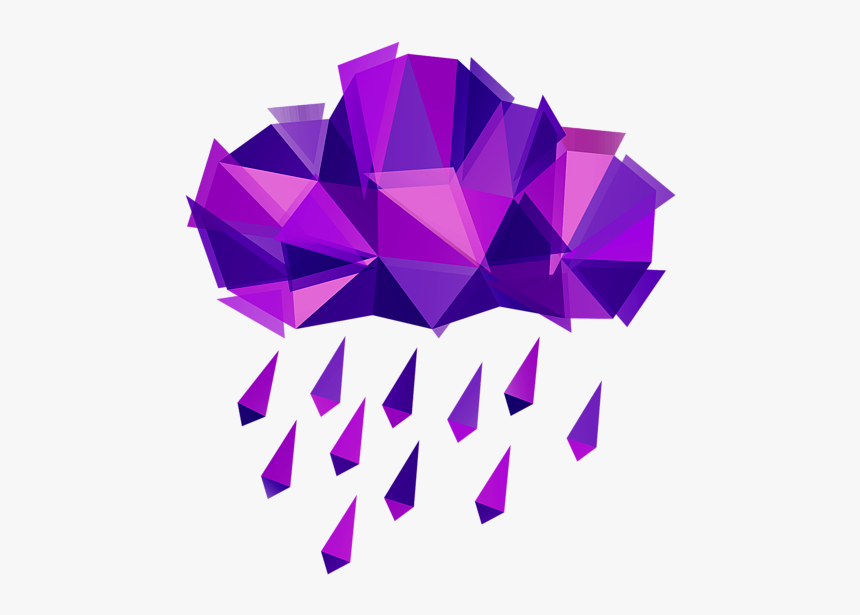 Purple Rain Clipart, HD Png Download