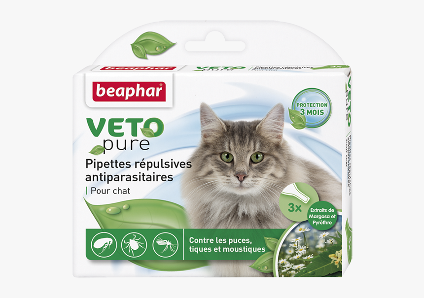 Bio Spot On Cat - Beaphar Veto Pure Bio Collar For Cats, HD Png Download