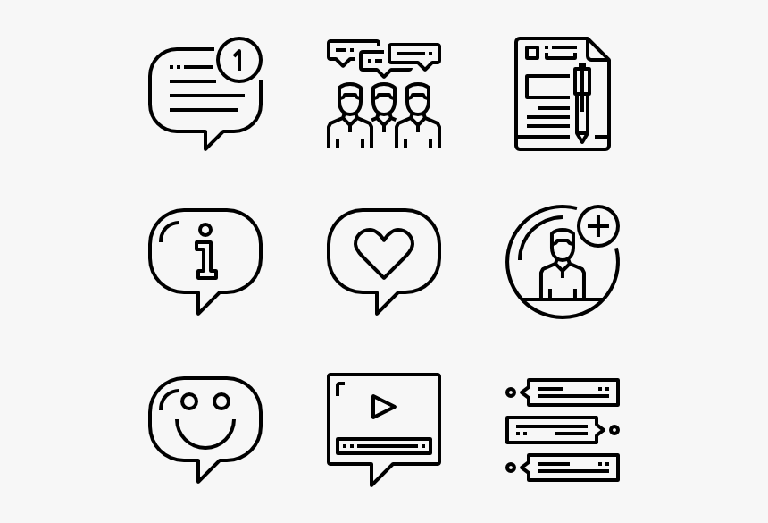 Redes Sociales Icono Png, Transparent Png