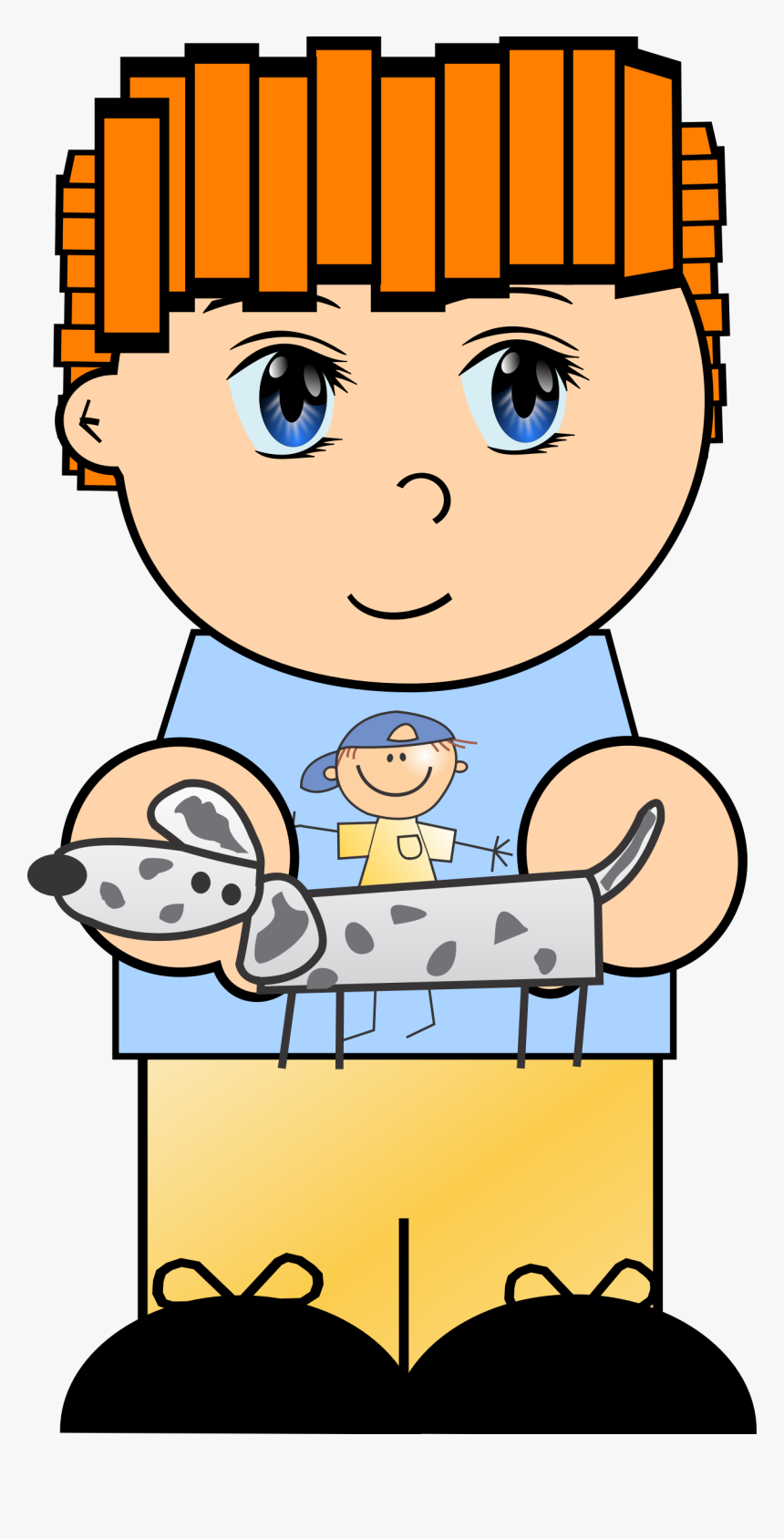Cartoon Boy With Dog Clip Arts - Manga Eyes, HD Png Download