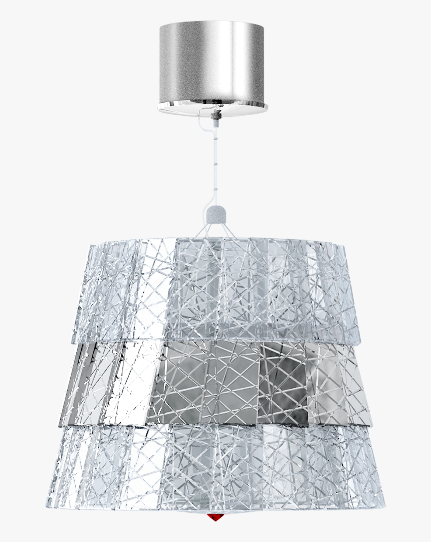 Tuile De Cristal Ceiling Small Size Frozen Silver3d - Lamp, HD Png Download