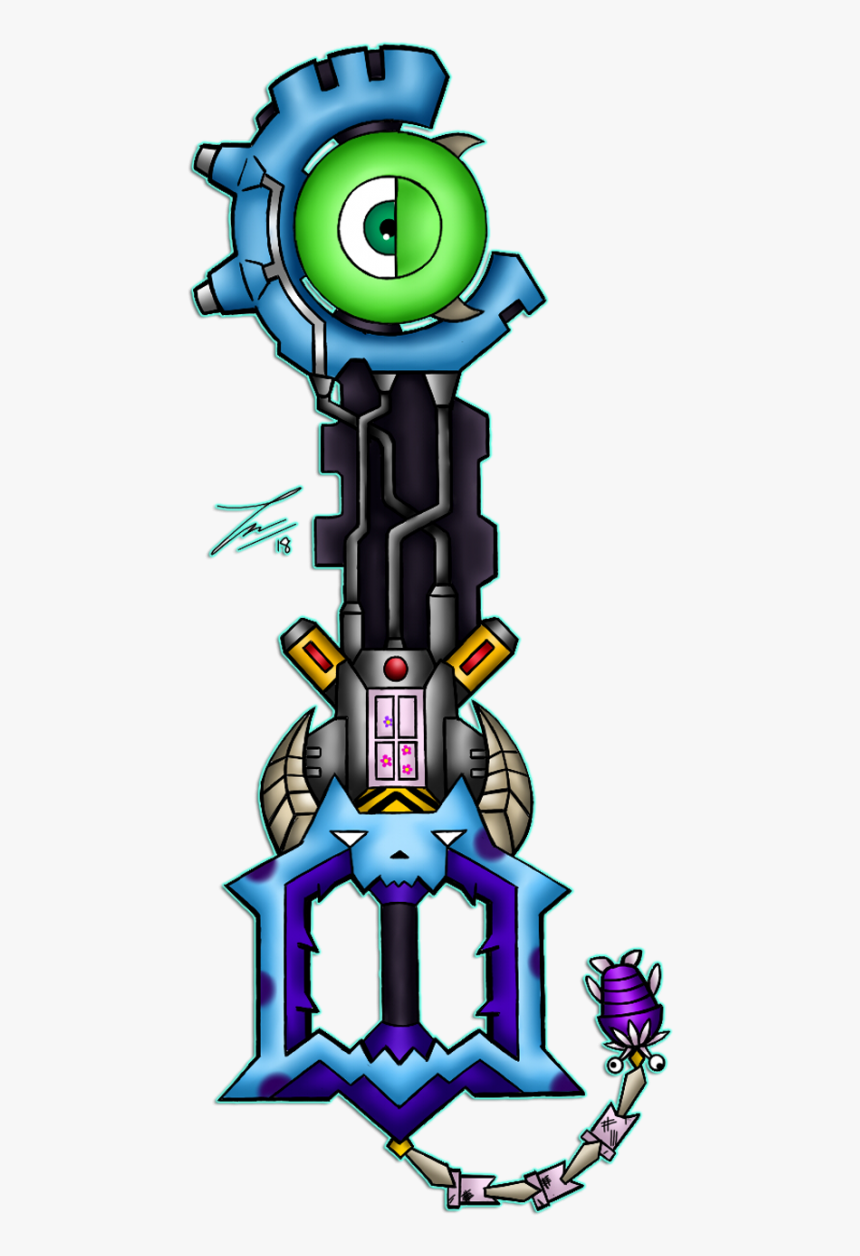 Scream Machine - Monsters Inc Keyblade, HD Png Download