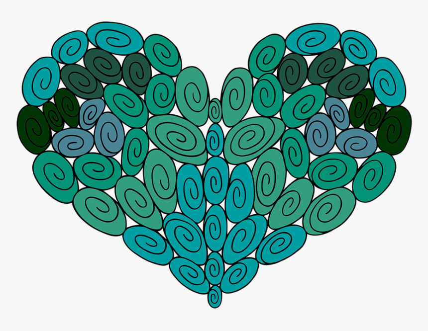 60 Swirl Heart - Pill, HD Png Download