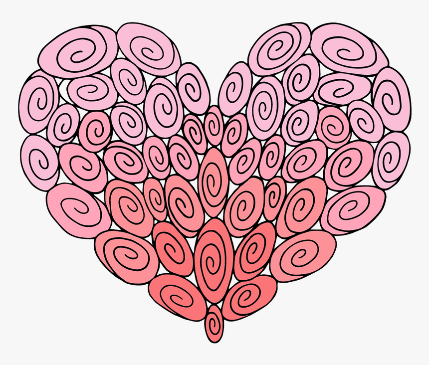 50 Swirl Heart - Love, HD Png Download