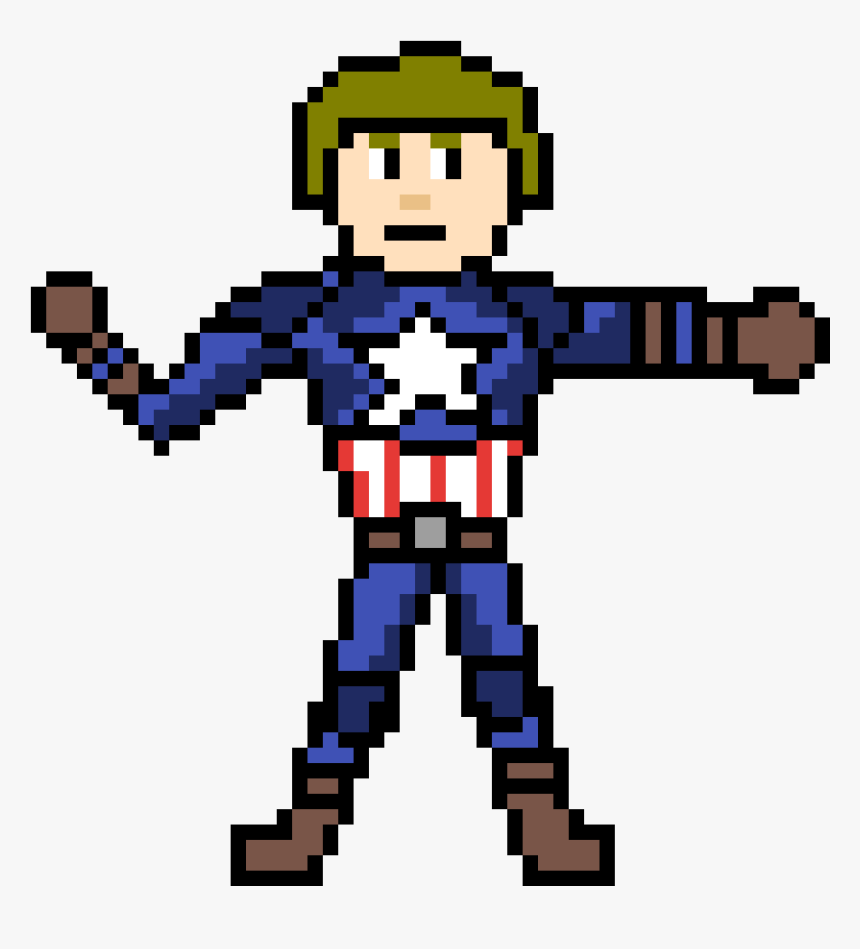 Captain America Endgame Pixel, HD Png Download