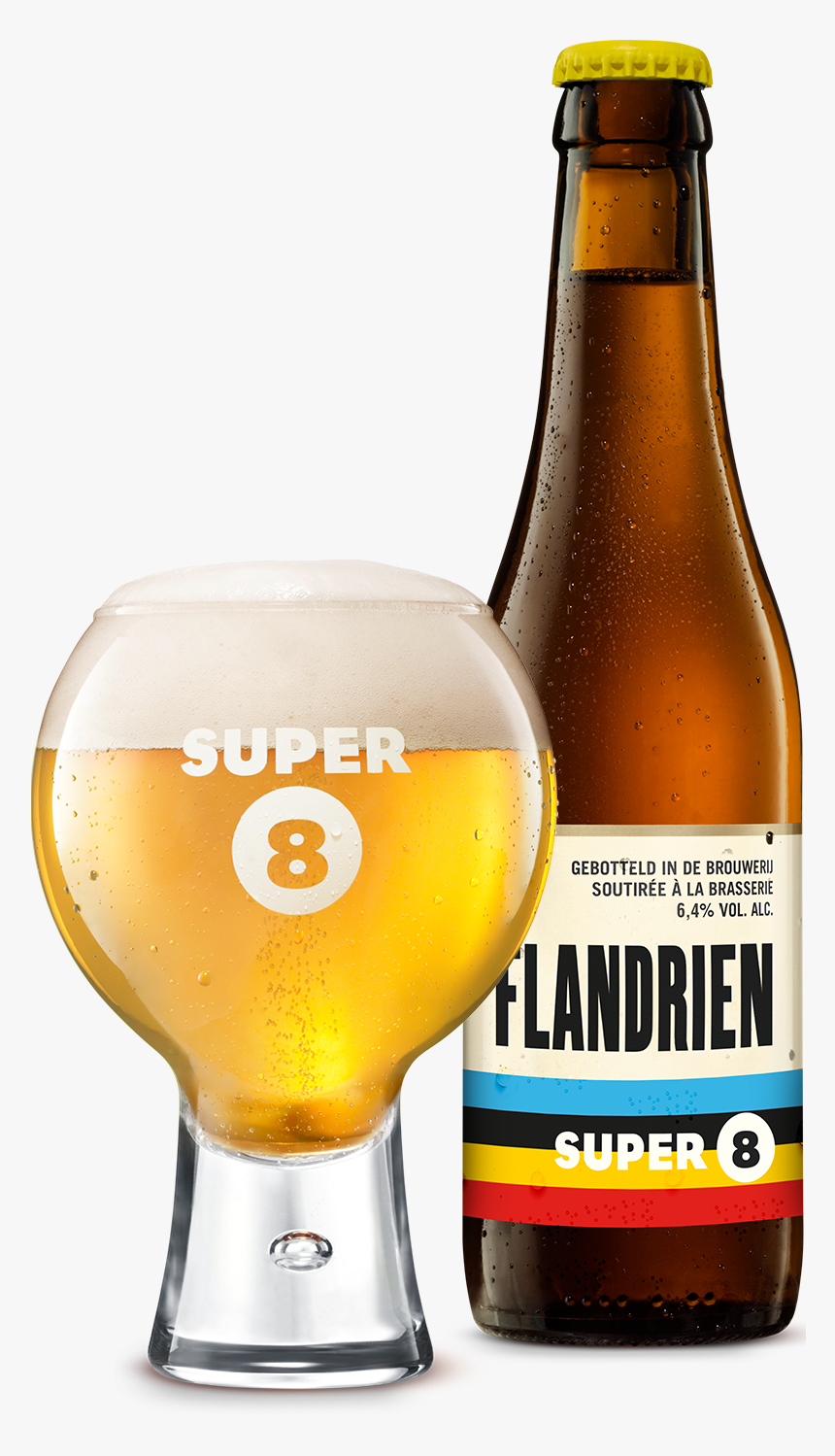 Flandrien - Super 8 Bier Flandrien, HD Png Download