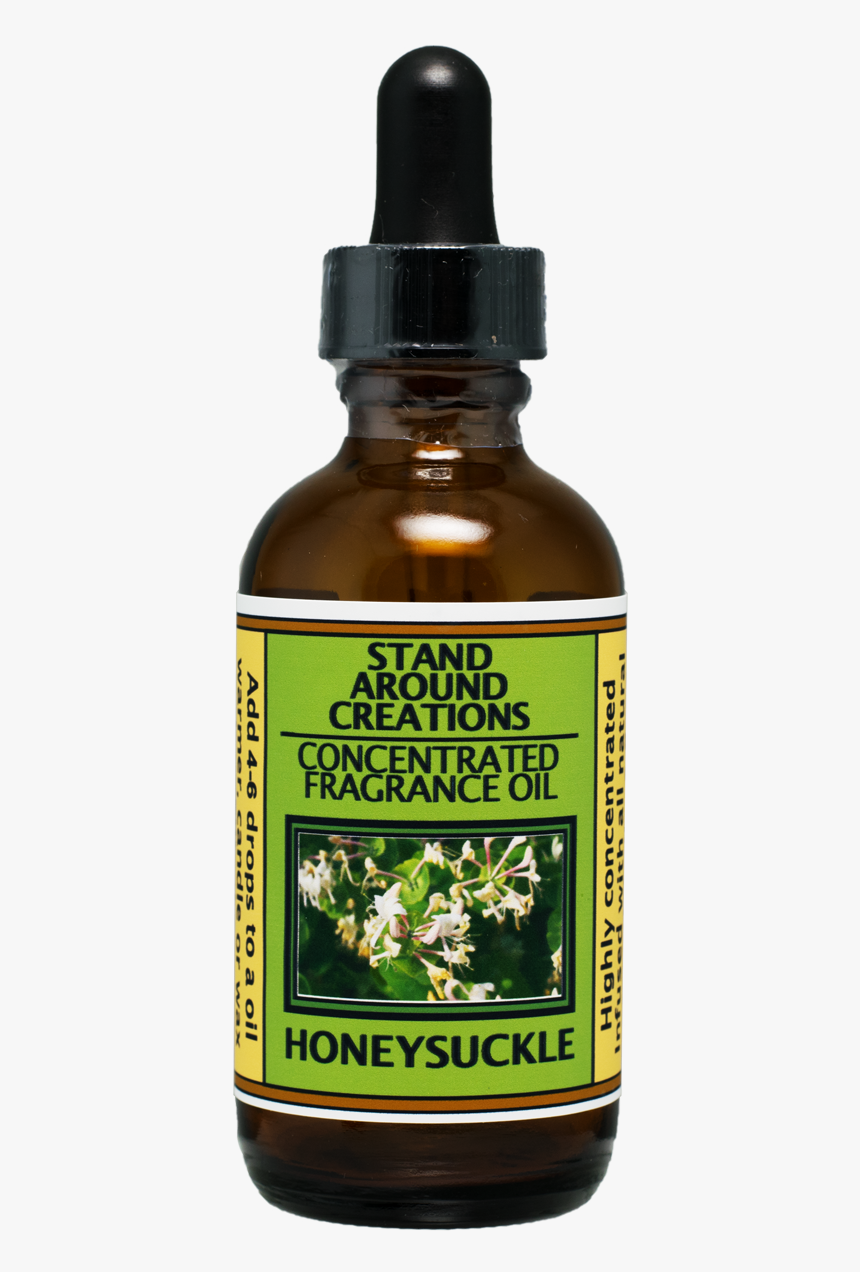 Honeysuckle Fragrance Oil 2-fl - Glass Bottle, HD Png Download