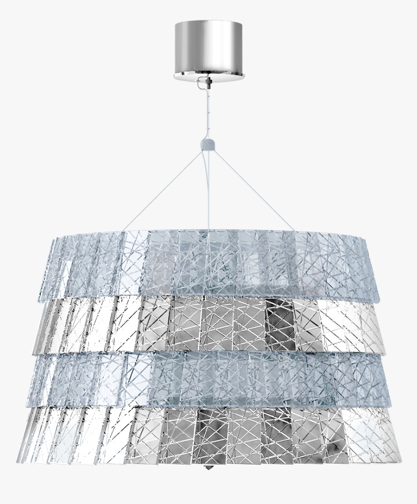 Tuile De Cristal Ceiling Large Size Frozen Silver3d - Lampshade, HD Png Download